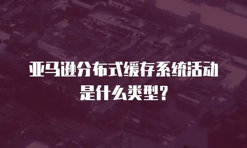 亚马逊分布式缓存系统活动是什么类型？