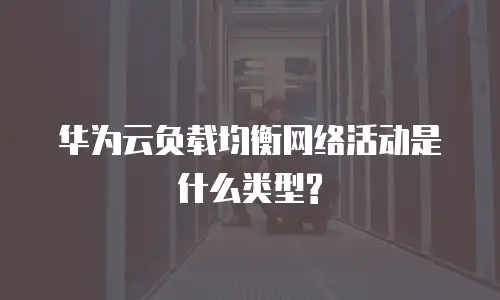 华为云负载均衡网络活动是什么类型?