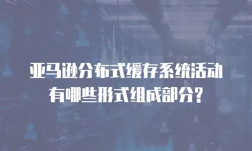 亚马逊分布式缓存系统活动有哪些形式组成部分?