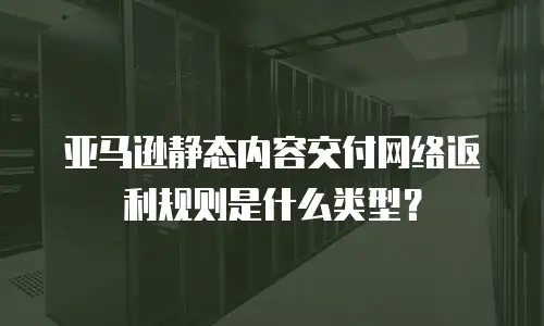  亚马逊静态内容交付网络返利规则是什么类型？