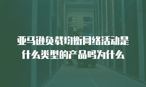 亚马逊负载均衡网络活动是什么类型的产品吗为什么