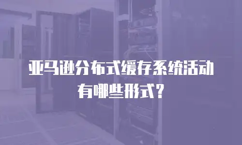 亚马逊分布式缓存系统活动有哪些形式？