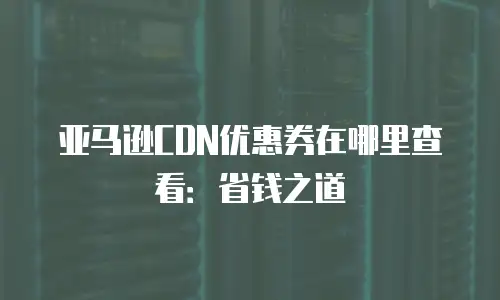 亚马逊CDN优惠券在哪里查看：省钱之道