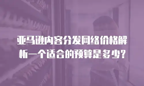 亚马逊内容分发网络价格解析一个适合的预算是多少？