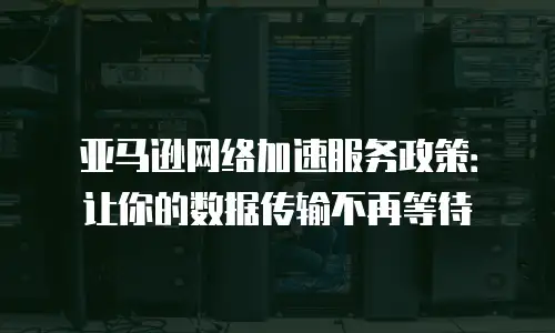亚马逊网络加速服务政策：让你的数据传输不再等待