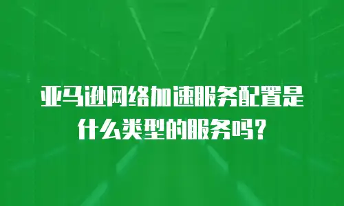 亚马逊网络加速服务配置是什么类型的服务吗？