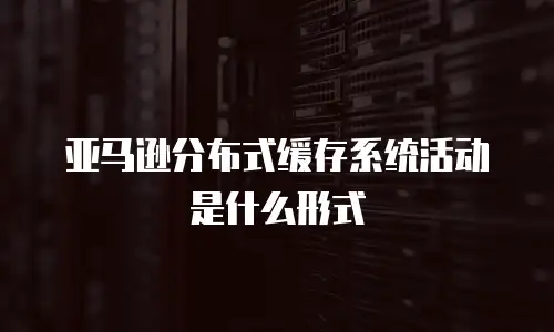 亚马逊分布式缓存系统活动是什么形式