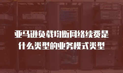 亚马逊负载均衡网络续费是什么类型的业务模式类型