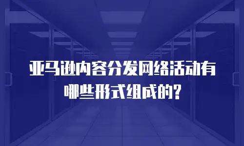亚马逊内容分发网络活动有哪些形式组成的?