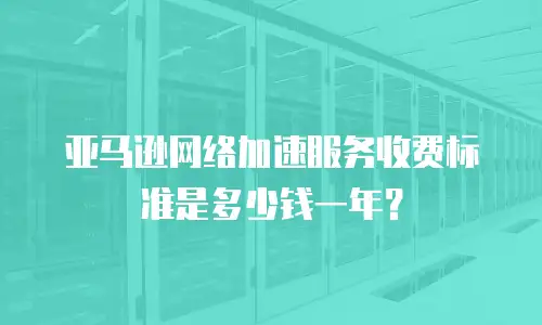 亚马逊网络加速服务收费标准是多少钱一年？