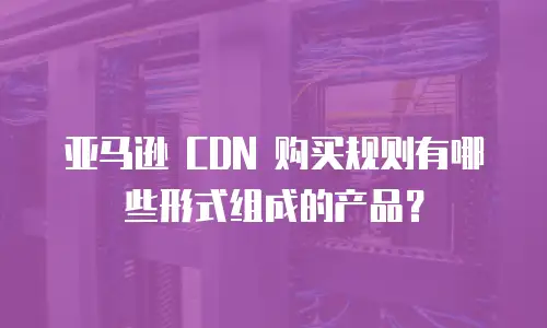 亚马逊 CDN 购买规则有哪些形式组成的产品？
