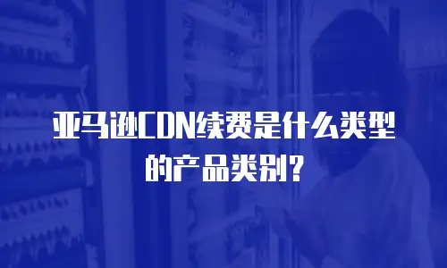 亚马逊CDN续费是什么类型的产品类别？