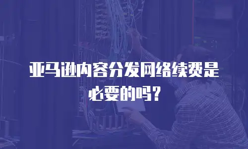 亚马逊内容分发网络续费是必要的吗？