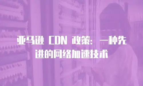 亚马逊 CDN 政策：一种先进的网络加速技术