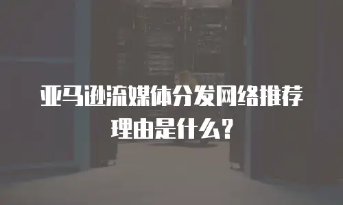 亚马逊流媒体分发网络推荐理由是什么？