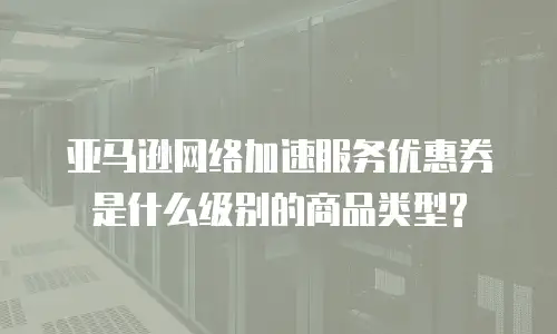 亚马逊网络加速服务优惠券是什么级别的商品类型?