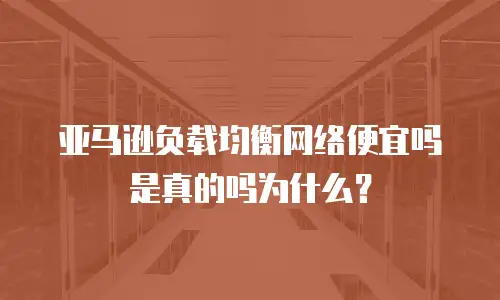 亚马逊负载均衡网络便宜吗是真的吗为什么？