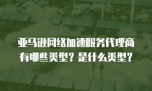 亚马逊网络加速服务代理商有哪些类型？是什么类型？