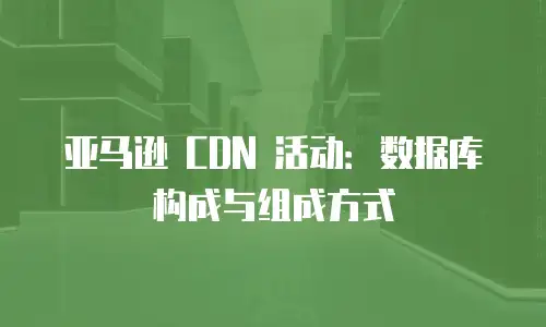 亚马逊 CDN 活动：数据库构成与组成方式