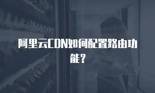 阿里云CDN如何配置路由功能？