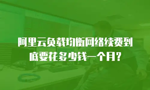 阿里云负载均衡网络续费到底要花多少钱一个月？