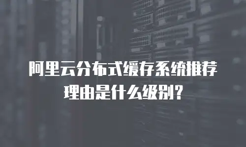 阿里云分布式缓存系统推荐理由是什么级别？