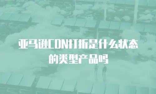 亚马逊CDN打折是什么状态的类型产品吗