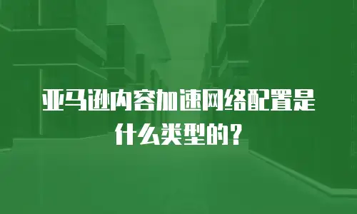 亚马逊内容加速网络配置是什么类型的？