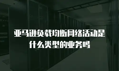 亚马逊负载均衡网络活动是什么类型的业务吗