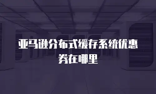 亚马逊分布式缓存系统优惠券在哪里
