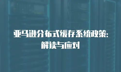 亚马逊分布式缓存系统政策：解读与应对