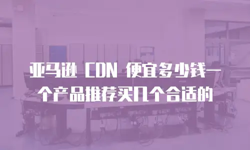亚马逊 CDN 便宜多少钱一个产品推荐买几个合适的