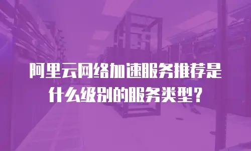 阿里云网络加速服务推荐是什么级别的服务类型？