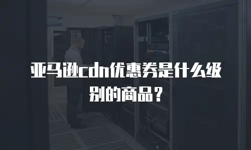 亚马逊cdn优惠券是什么级别的商品？