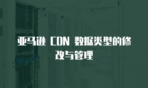 亚马逊 CDN 数据类型的修改与管理