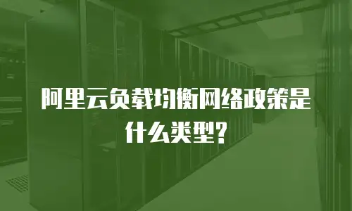 阿里云负载均衡网络政策是什么类型?