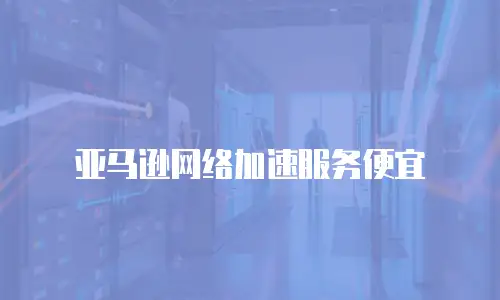 亚马逊网络加速服务便宜