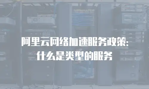 阿里云网络加速服务政策：什么是类型的服务