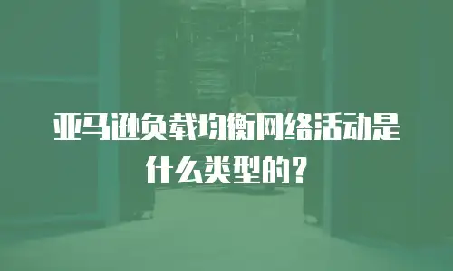 亚马逊负载均衡网络活动是什么类型的？