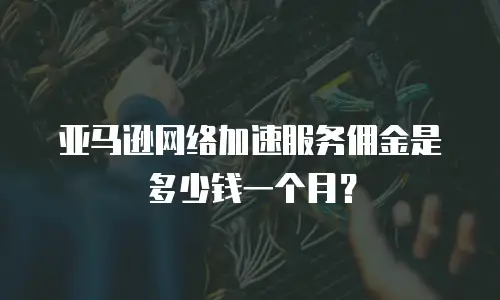 亚马逊网络加速服务佣金是多少钱一个月？