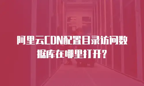 阿里云CDN配置目录访问数据库在哪里打开？