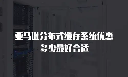 亚马逊分布式缓存系统优惠多少最好合适