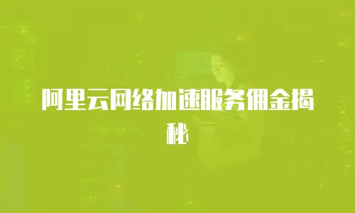 阿里云网络加速服务佣金揭秘