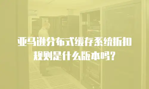 亚马逊分布式缓存系统折扣规则是什么版本吗？