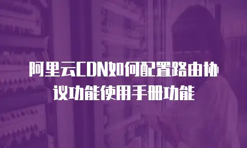 阿里云CDN如何配置路由协议功能使用手册功能