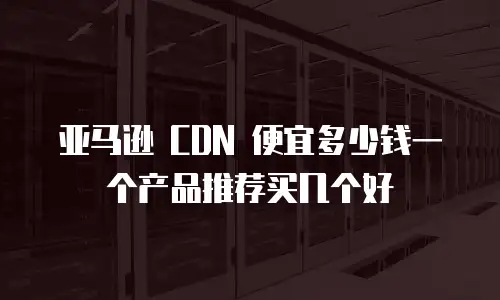 亚马逊 CDN 便宜多少钱一个产品推荐买几个好
