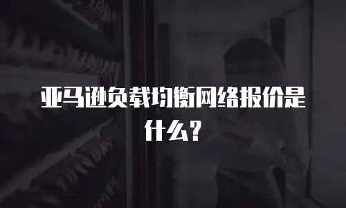 亚马逊负载均衡网络报价是什么？