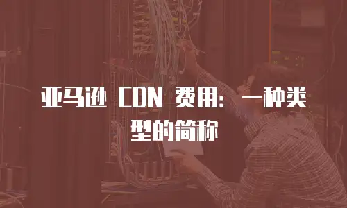 亚马逊 CDN 费用：一种类型的简称