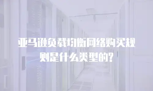 亚马逊负载均衡网络购买规则是什么类型的?