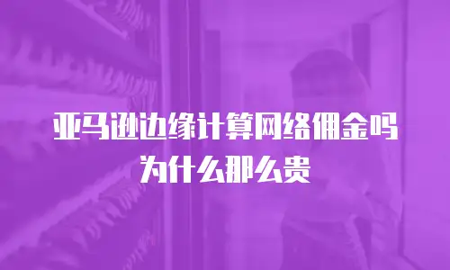 亚马逊边缘计算网络佣金吗为什么那么贵